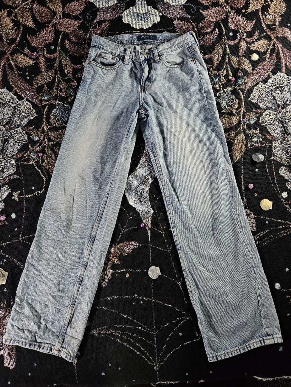 Aeropostale Light Blue Low Rise Straight Jeans